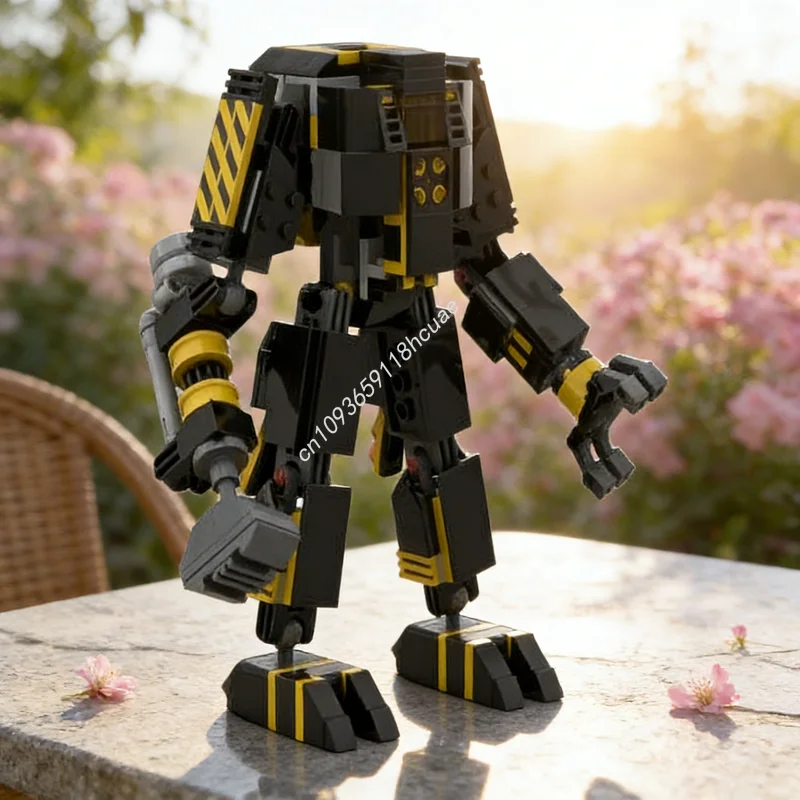 

244 детали MOC Blacktron Mining Mech Space I, конструктор, игрушка, рождественский подарок, архитектурный конструктор, DIY, креативная идея, развивающая игрушка