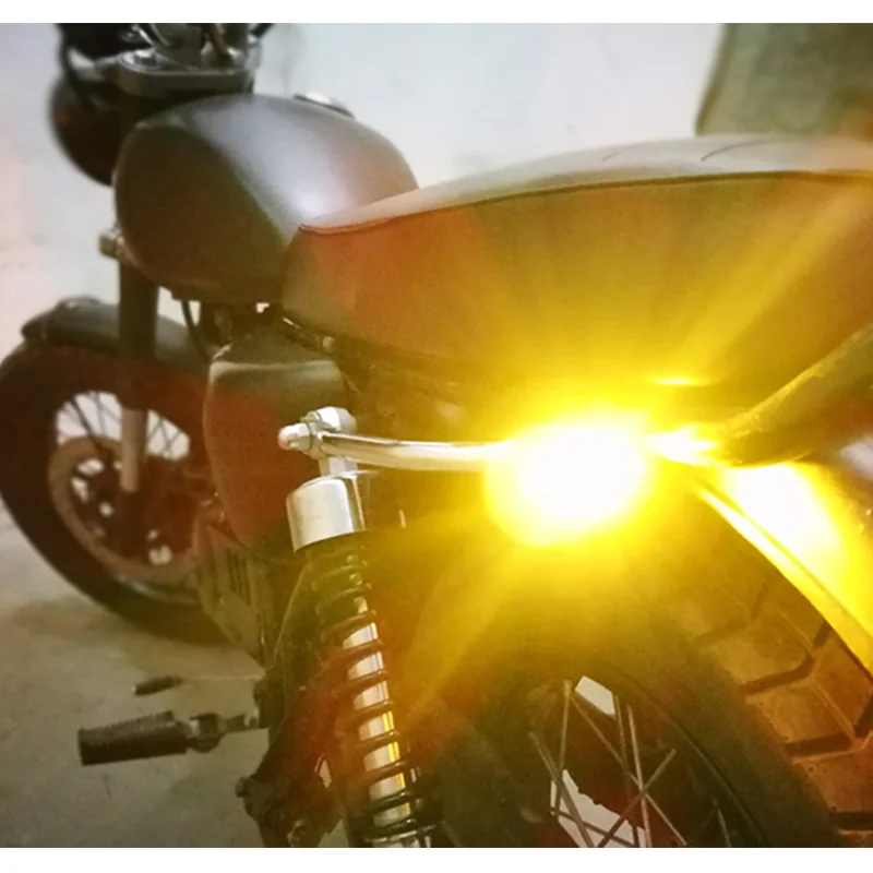 Luz LED Universal con forma de ojo de águila para motocicleta, Mini Luz de matrícula, indicador de giro, luz trasera, Bombilla antiniebla de freno