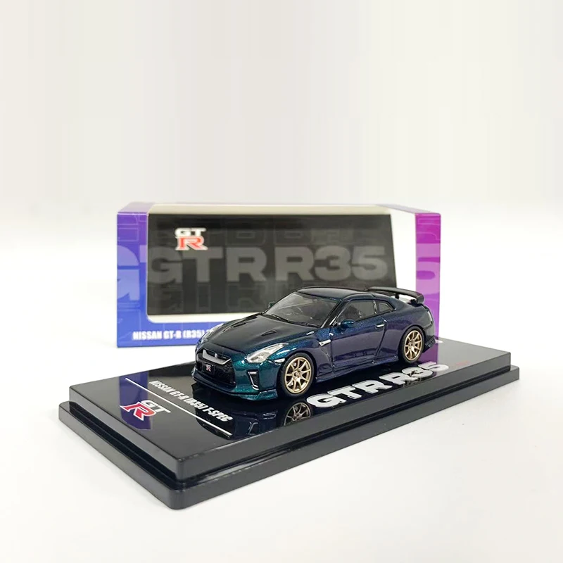 INNO 1:64 Model Car GTR (R35) T-SPEC Alloy Die-Cast Vehicle Collection - Magic Green