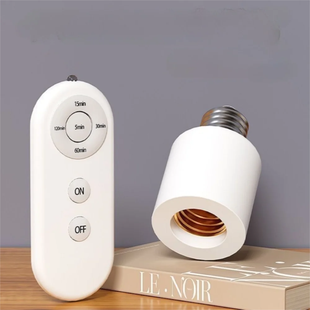 

New E27 Smart Timer Switch Lamp Holder Timer Switch Wireless Remote Control Lamp Base Household AC85-265V Smart Bulb Holder