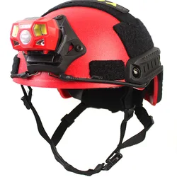 Tactical Helmet Headlamps  Strong light Waterproof  Signal light USB Charging & MH PJ BJ Rescue Red helmet