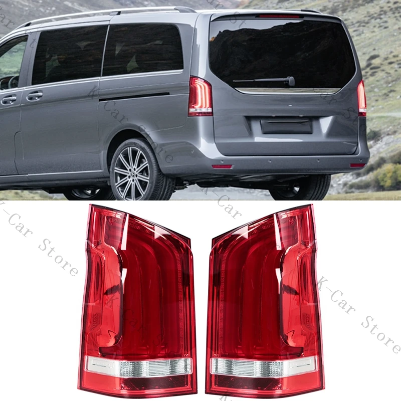 For Mercedes-Benz Vito W447 V-class V260 V220 2014-2022 Rear Bumper Tail Light Full Brake Lamp Turn Signal Light Car Accessorie