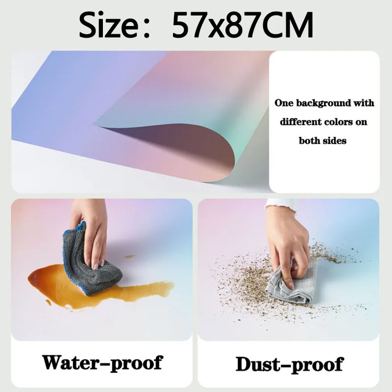 Gradient Color Photography Backdrops 57*87CM 2 Sided Photo Backgrounds Wallpaper Studio Waterproof Products Photographic Props