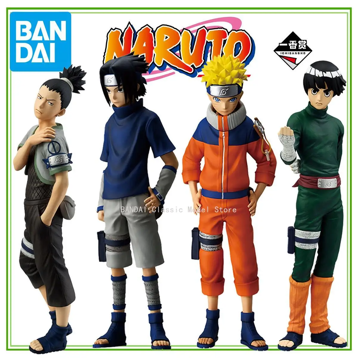

BANDAI NARUTO Genuine Official Rock Lee Nara Shikamaru Hyuuga Neji Gaara Uchiha Sasuke Naruto Uzumaki Аниме Коллекционная модель