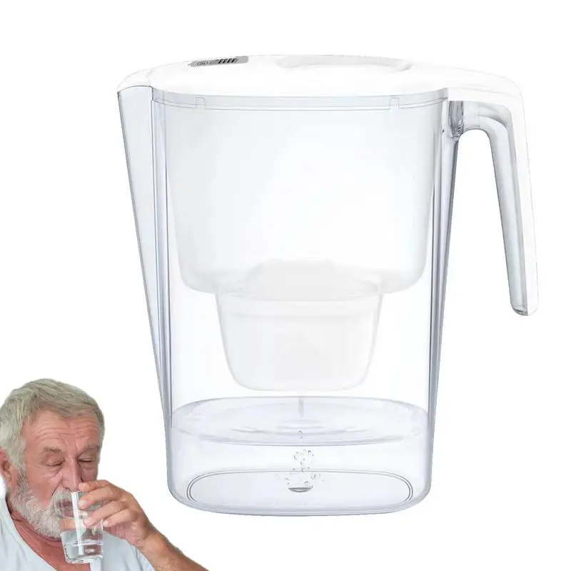 Water Filter Pitcher Water Filter Dispenser Countertop With Filter Change Indicator Domestic Quick Fill-Up Water Kettle For