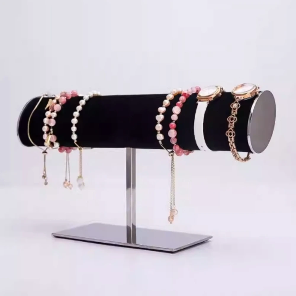 

High Grade Boutique Stainless Steel Bracelet Display Rack Necklace Watch Jewelry Rack Watch Display Stand Storage Hanging Hook