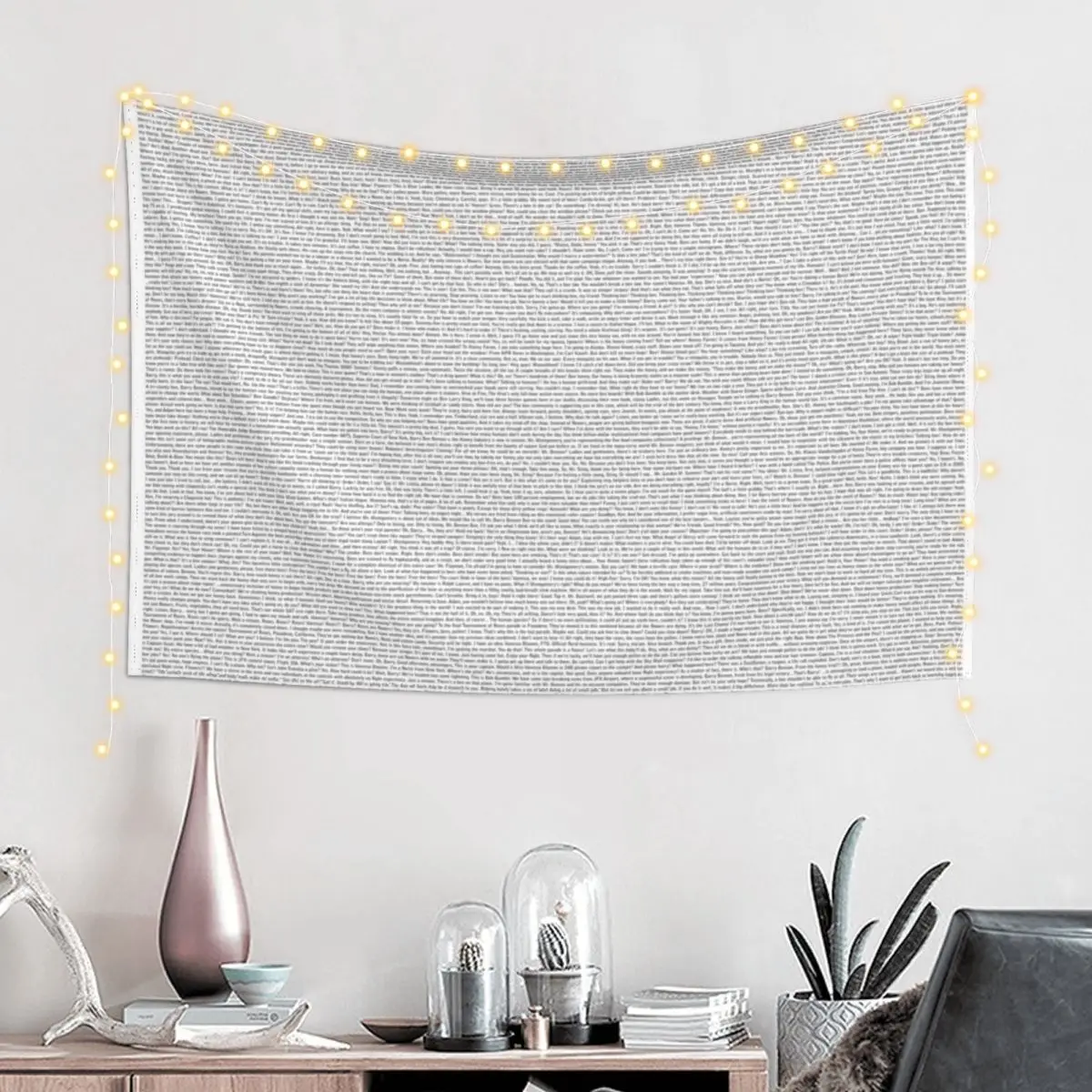 

Bee Movie Script Tapestry Wall Carpet Wall Decoration Items Bedroom Decorations Tapestry