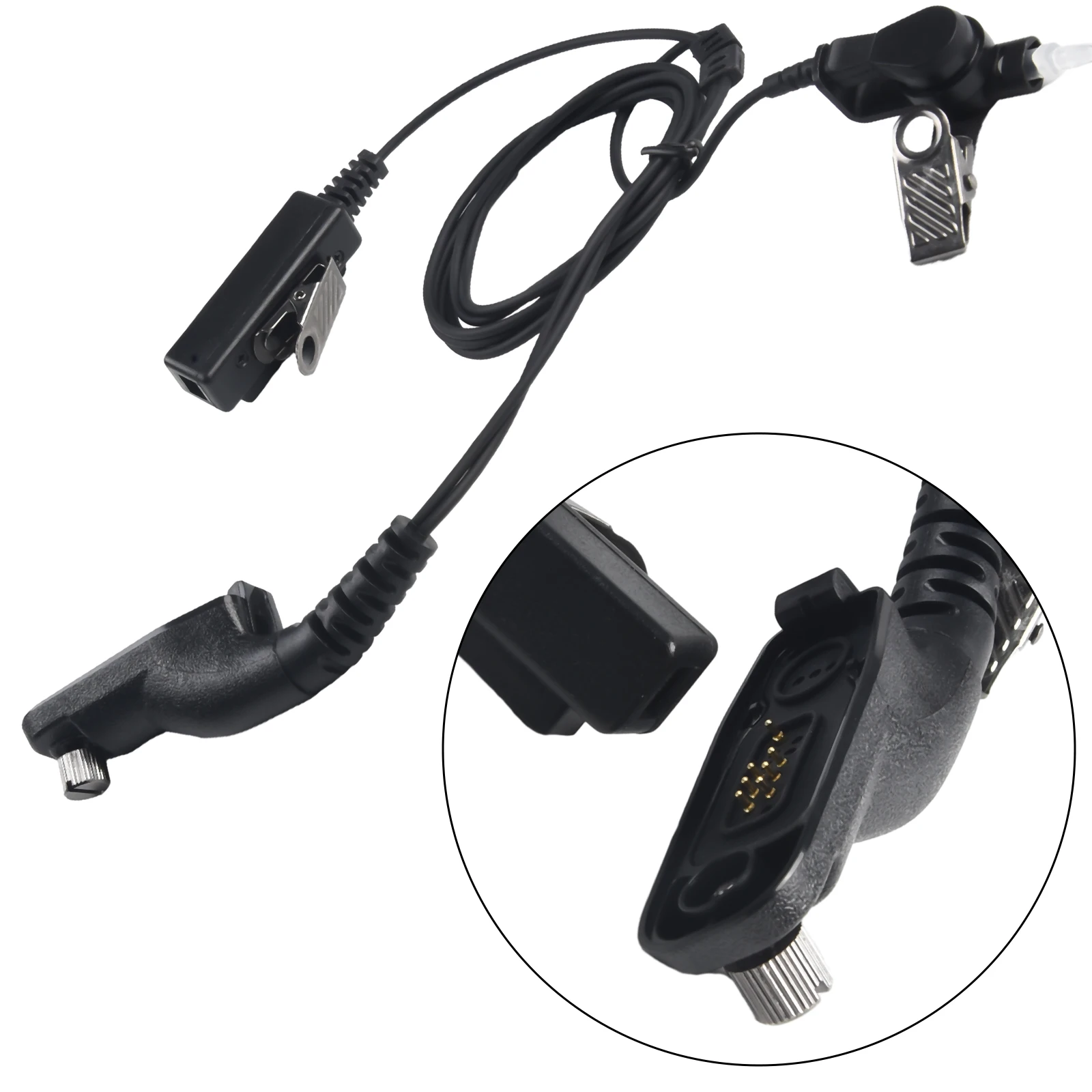 Metaal + Plastic Headset Zwart Oortje Vervanging Accessoire Voor Motorola Apx8000/7000/6000 Xpr6550/6500/6300 Radio Hot