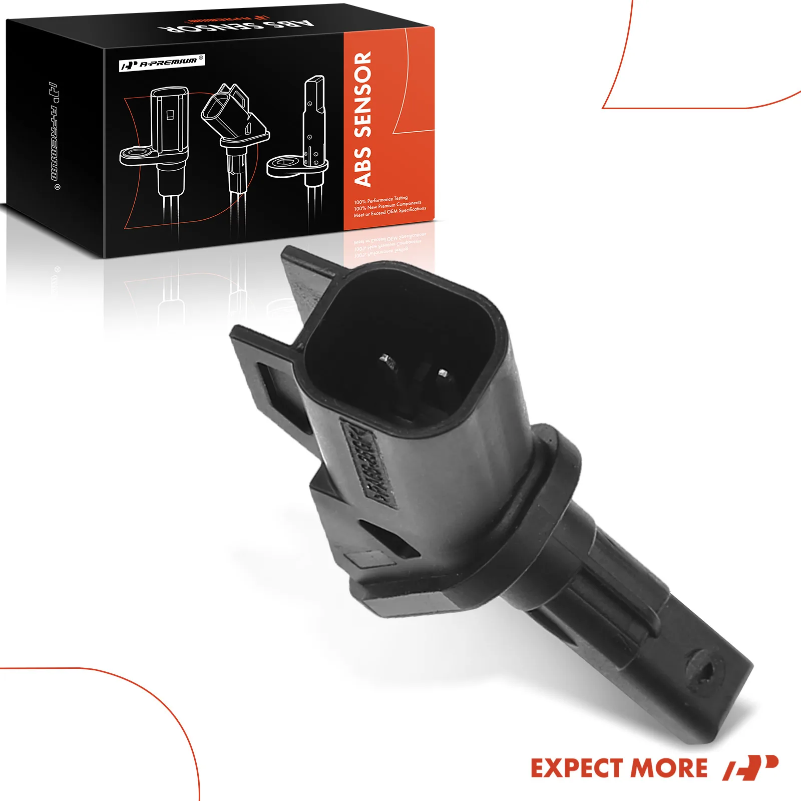 A-Premium Front Driver or Passenger Side ABS Wheel Speed Sensor for Ford Transit Connect 2014-2019 8