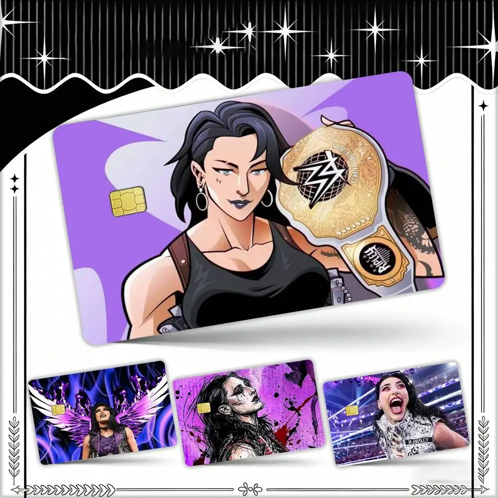 

Wrestler R-RheaRipley Waterproof Film Skin Cover Credit Card Stickers Debit Front Bank Bus Pass