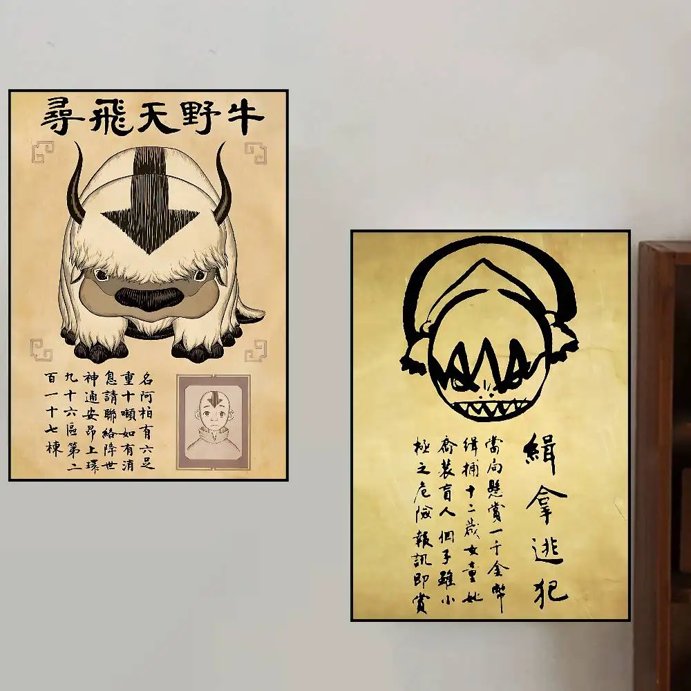 A-Avatar The Last A-AirbenderS Poster Canvas Paintings Posters & Prints Home Bedroom Living Room Decor