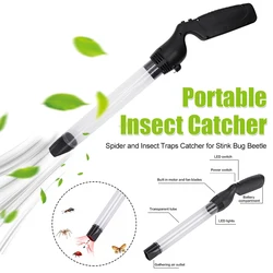 Pest Suction Trap Tube LED Lighting Handheld Bugs Fly Vacuum Cleaner Vacuum Bug Catcher Bug Catcher Grabber for Stink Bug Beetle