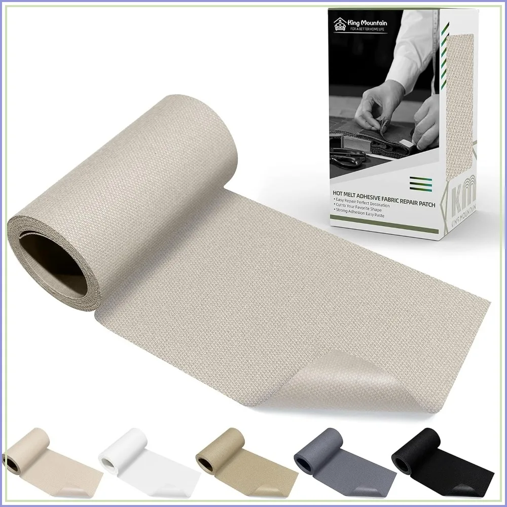 

Canvas Iron on Patch 3"x60", Waterproof 100% Cotton Fabric Repair Patch for Sofa, Tent, Clothes, Seats, Suitcases (Beige Coffee)