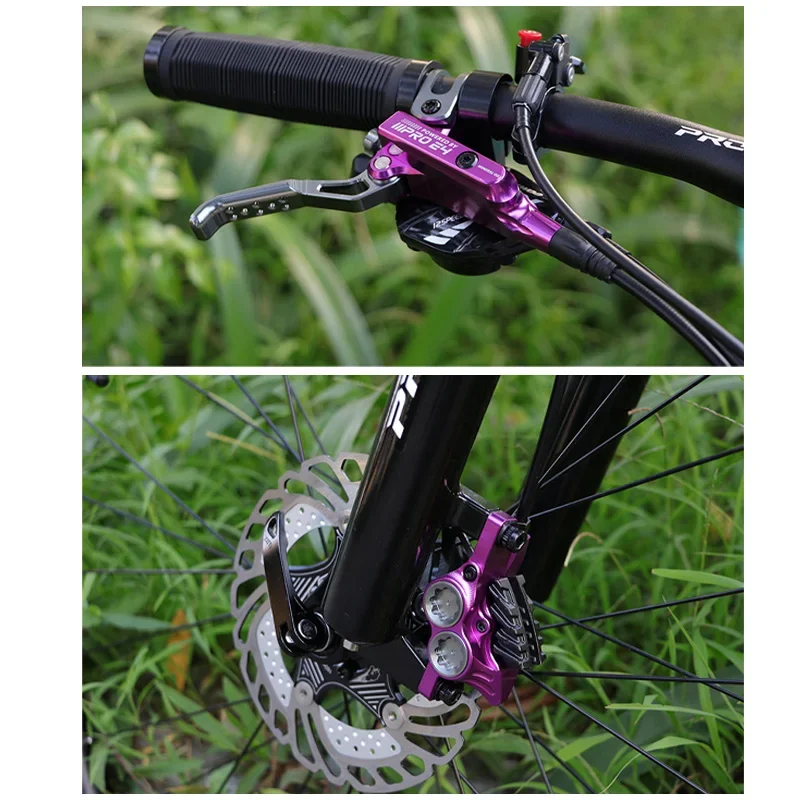 IIIPRO E4 Hydraulic Disc Brake 800/1550mm With Cooling pads Brake Four piston Oil Disc Brake accessories for mountain bike