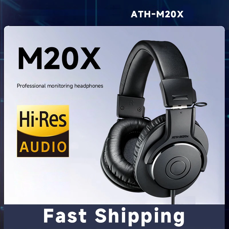 Best Deal ATH M20X Professional Studio Monitor Headphones Ideal For High Quality Recording And Mixing Sessions