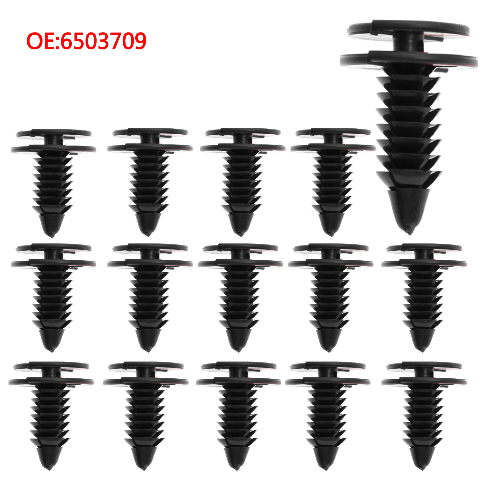 20pcs Car Door Trim Panel Clip Black Nylon Push Insulation Retainer Bumper Fender Cover Rivets Clips 6503709 For Chrysler Dodge
