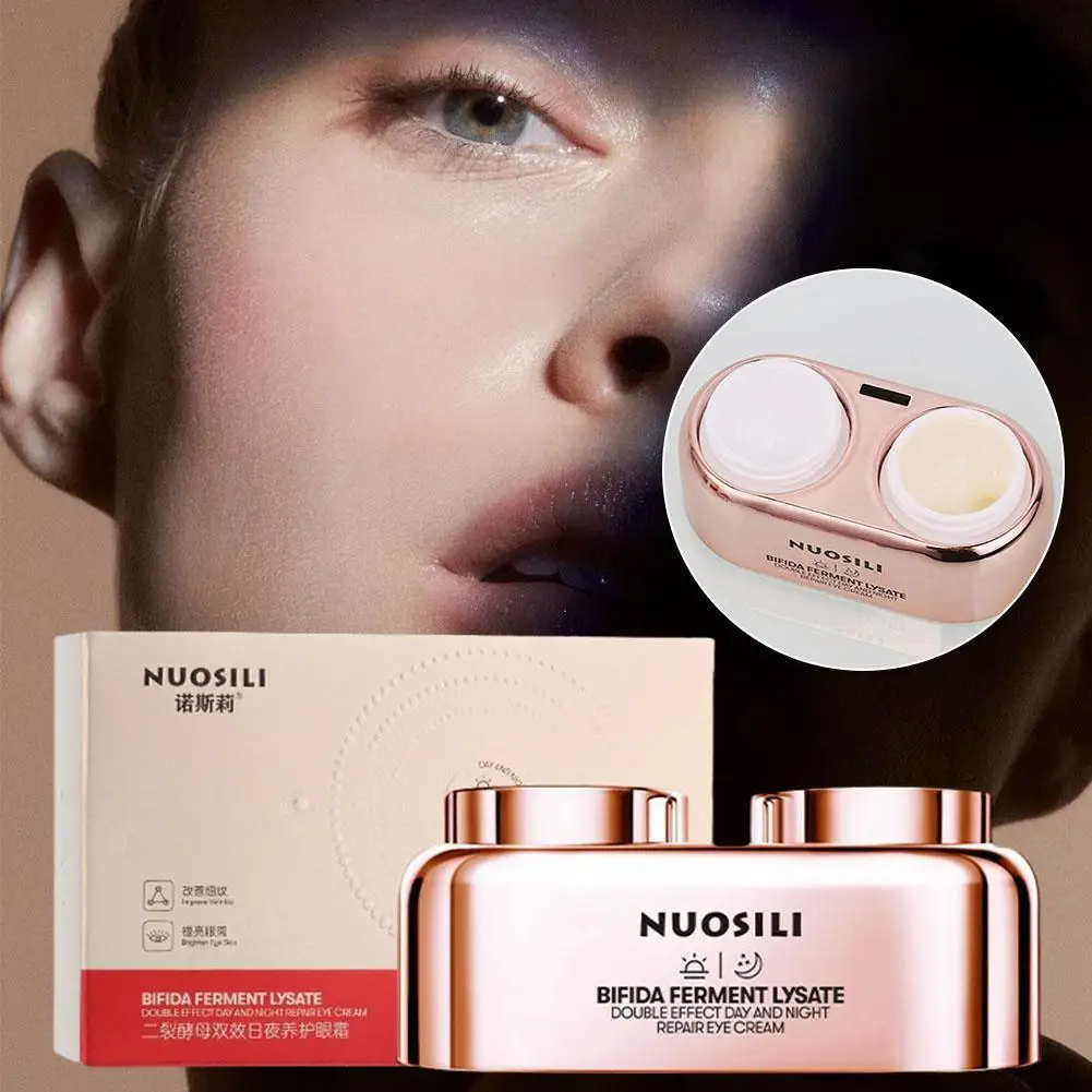 1Set Dag/Nacht Peptide Anti-Rimpel Oogcrème Collageen Anti Donkere Cirkel Anti-Veroudering Anti-Wallen Oogzakken Korea Cosmetica