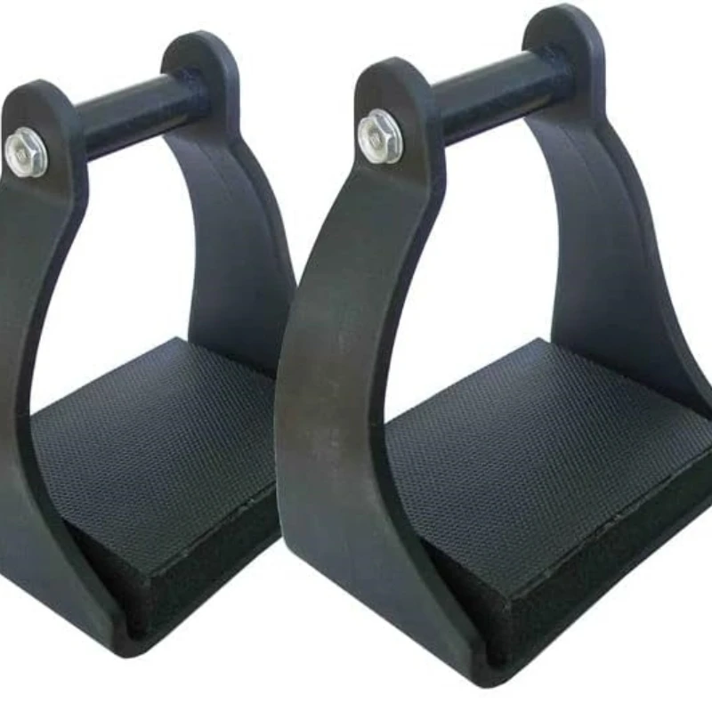 1 Pair Lightweight Safety Western Stirrups Horse Riding Stirrups High Strength Plastics Non Slip Equestrian Stirrups for Saddle