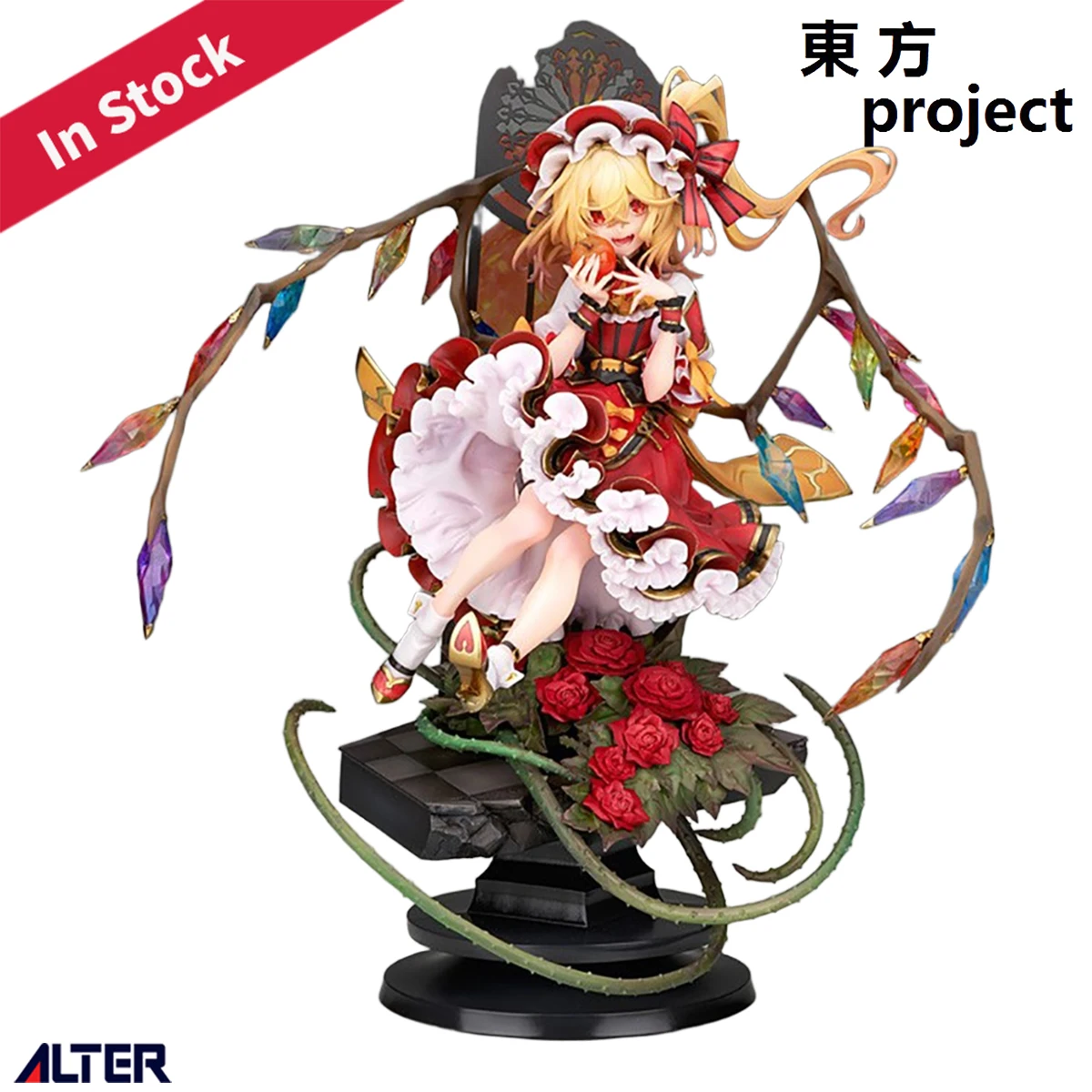 

Оригинальный настоящий Alter Prepainted Touhou Project Flandre Scarlet 1/8 H = 250 мм, модель игрового персонажа, коллекция украшений для фигурок