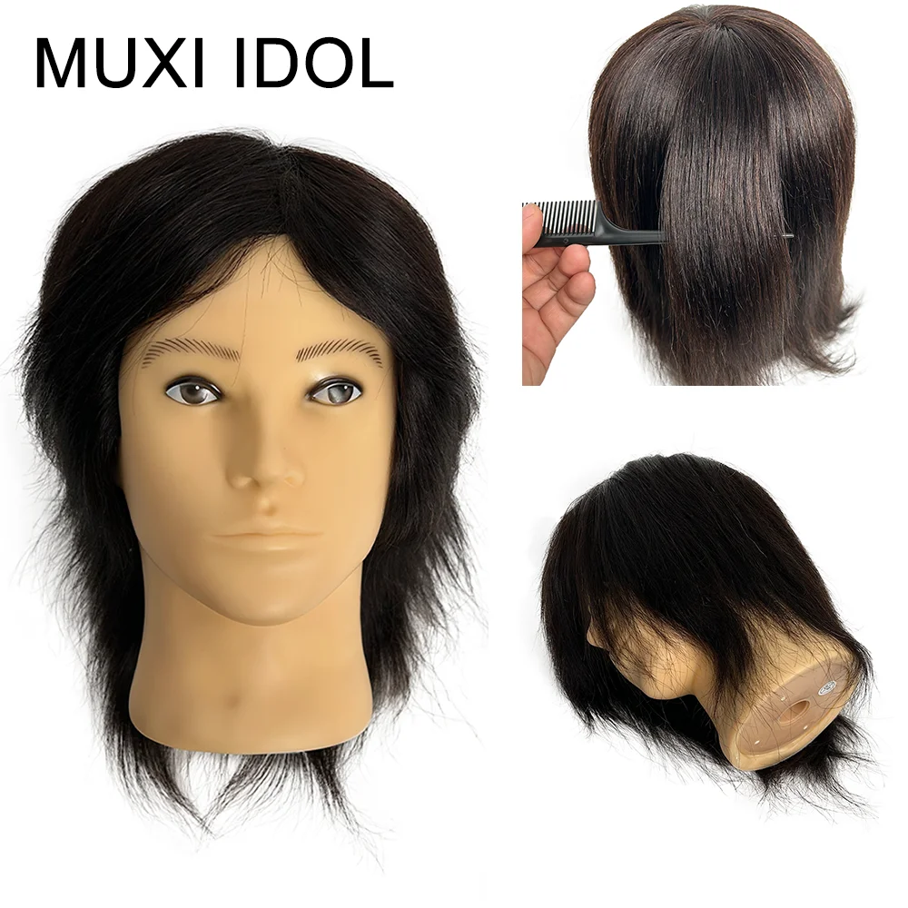 8-inch-100-real-human-hair-male-mannequin-head-barber-training-head-for-hair-cutting-practice-cosmetology-teaching