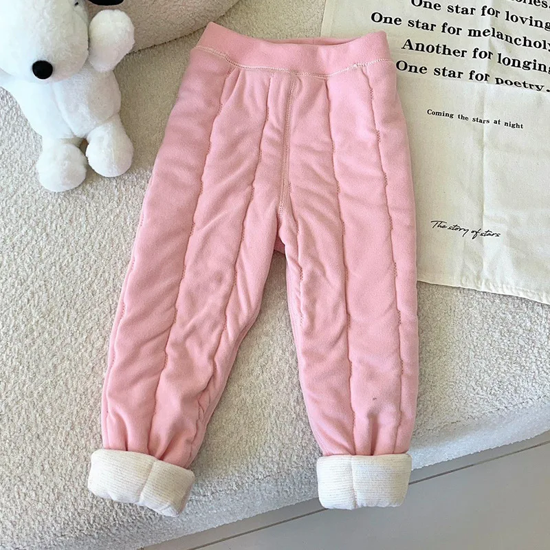 Children's Vest Autumn Winter Boys Girls Solid Color Thick Warm Cardigan Student Base Shirt Underwear Jacket Baby Vest Clothing - view 5