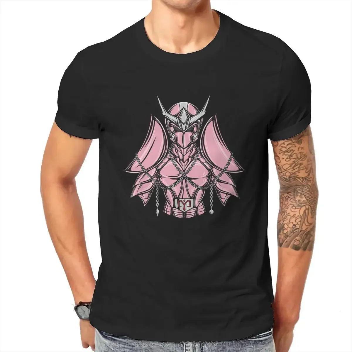 Saint Seiya Anime Andromeda Tshirt Classic Gothic Men's Tees Tops Oversized Cotton O-Neck T Shirt