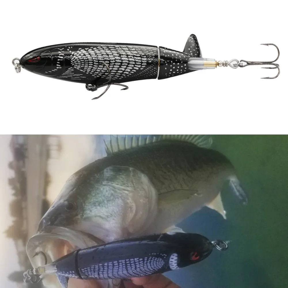 Hunthouse Whopper Plopper 90mm 130mm origin hooks Rotate wobblers Bass Propeller Hard Bait Floating lure Whopper Popper 9cm 13cm