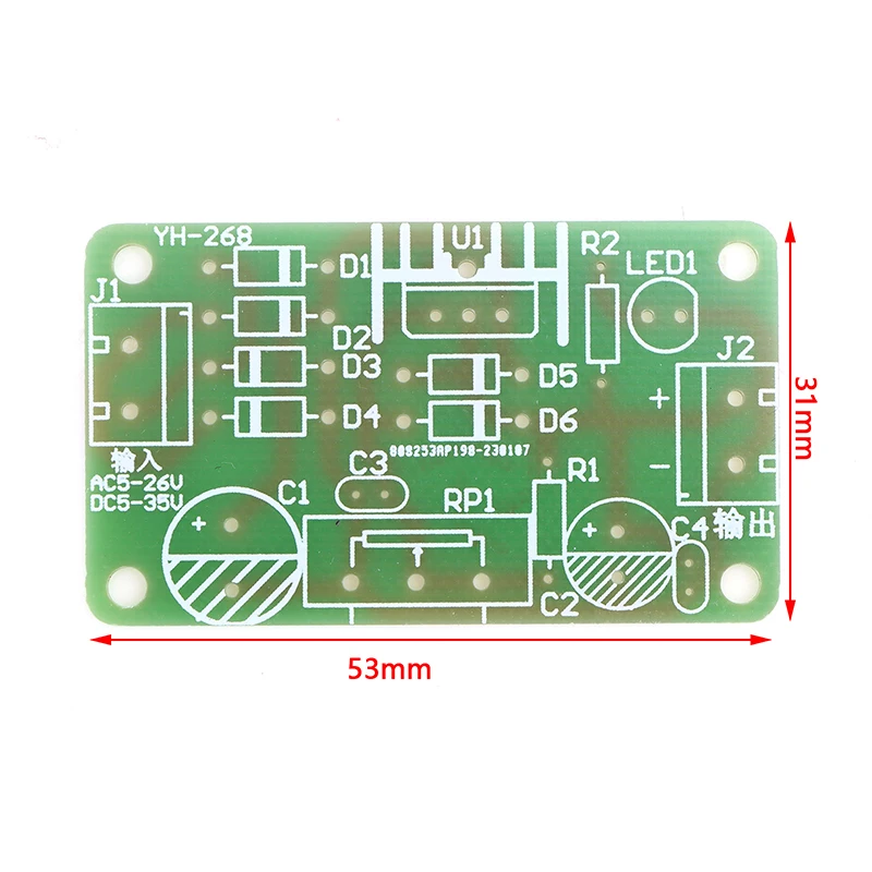 DC Circuit Experiment Electronic Component DIY Teaching Training Parts LM317 Continuous Adjustable Power Supply Kit