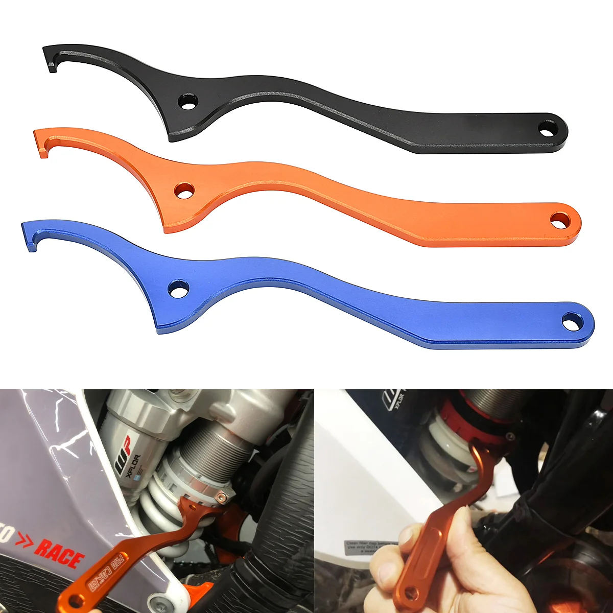 

Motorcycle Rear Damping Shock Absorber Spanner Wrench Tool For KTM EXC EXC-F SX SX-F XC XC-F XC-W XCW-F Husqvarna FC FE TC TE