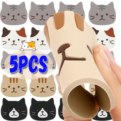 Non-slip Cat Shaped Silicone Cup Mat Holder Coffee Tea Drinks Cartoon Coaster Hot Drink Stand Kitchen Insulated Pad Accessories