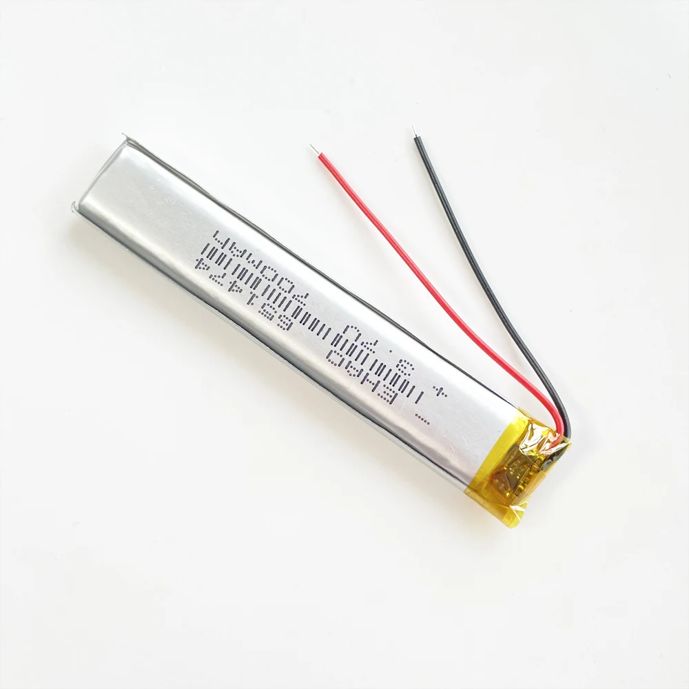 3.7V 700mAh akumulator litowo-polimerowy długa taśma Lipo 651474 do lekkich LED z Bluetooth rowerowych do masażu