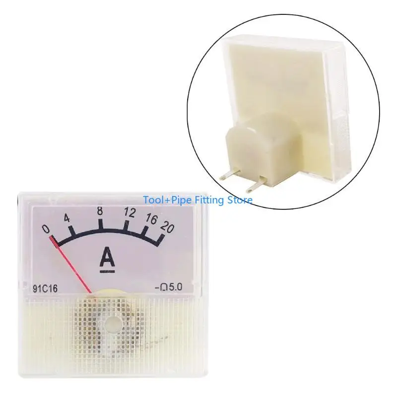 F92B Analog Arus Meter Meter Ammeter Square Bentuk Pengukur Mekanik Uji Arus