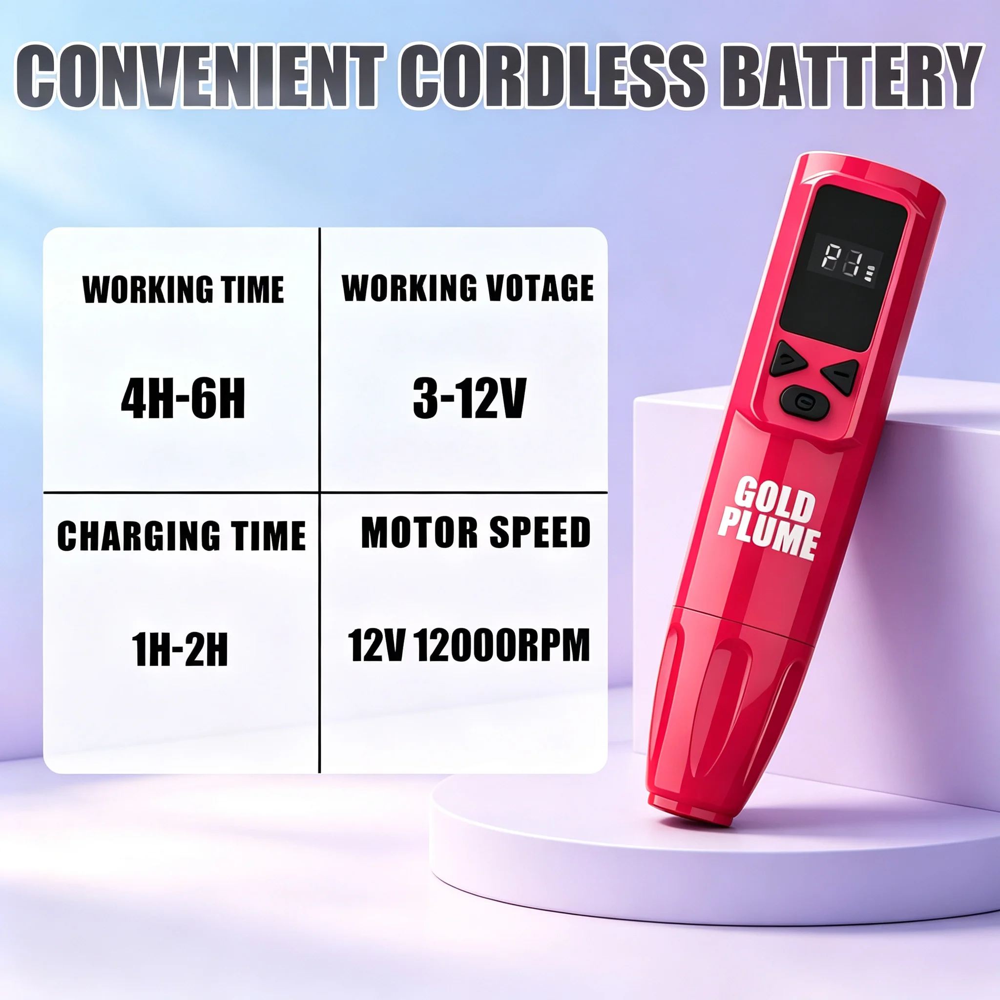 ワイヤレスロータリータトゥーペンマシンキット 1100mAh - Power Tools For Sale のレビューと価格