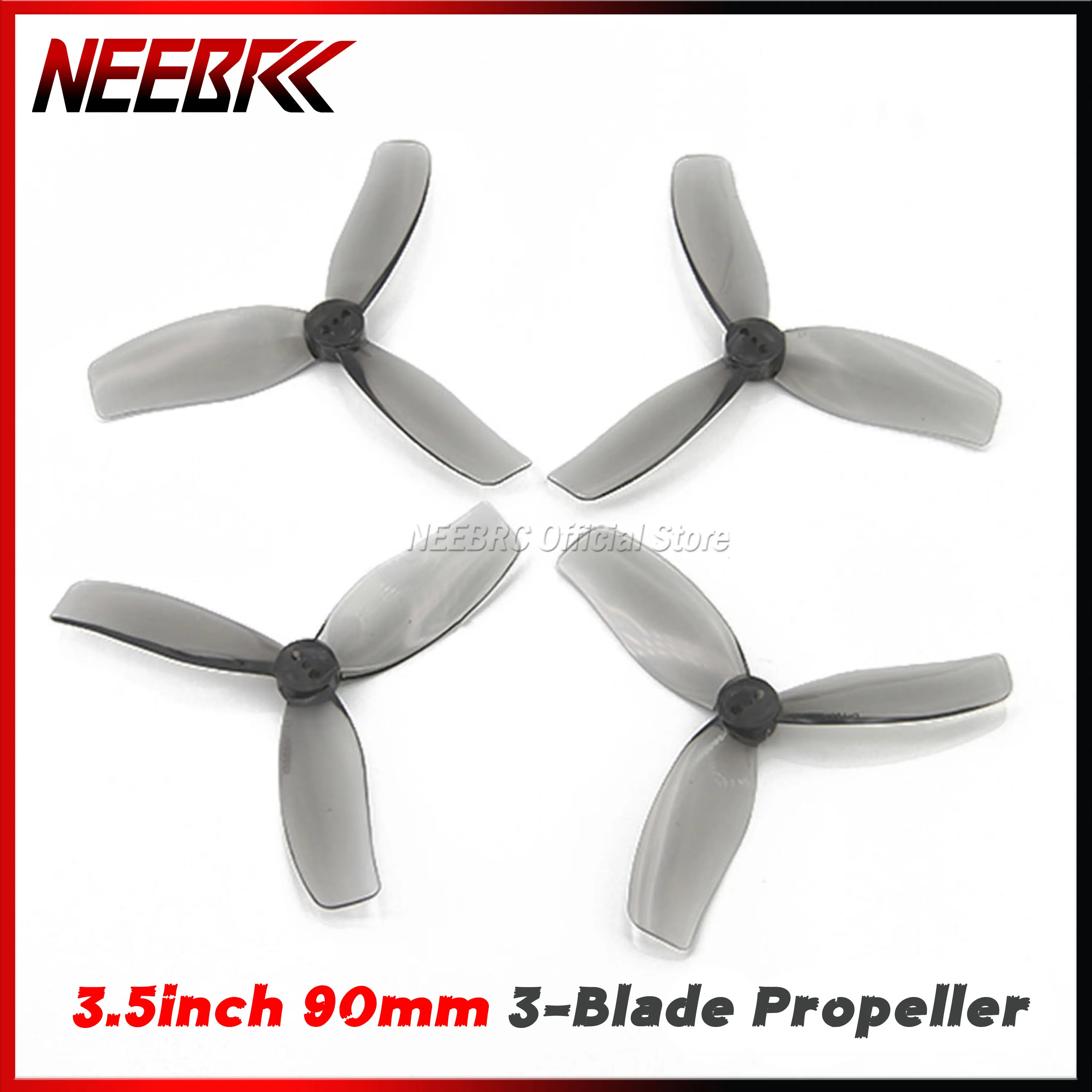 2/4Pair NEEBRC 3.5inch 90mm 3-Blade CW&CCW PC Propeller for FPV Racing Drone Freestyle Cinelog35 DIY Quadcopter Accessories Part