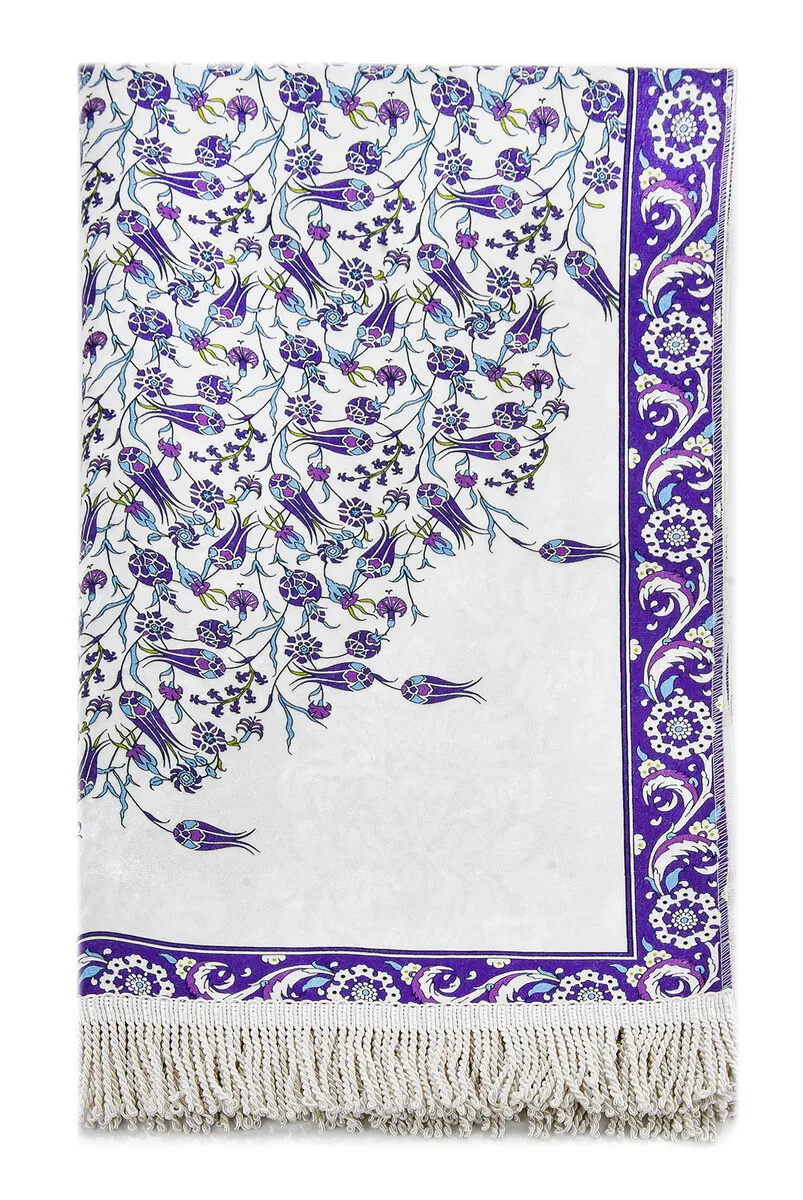 Digital Printed Sultan Series Prayer Mat Purple 1 Sheet of Muslim Islamic Prayer Mat Holy Quraan Islamic Mats