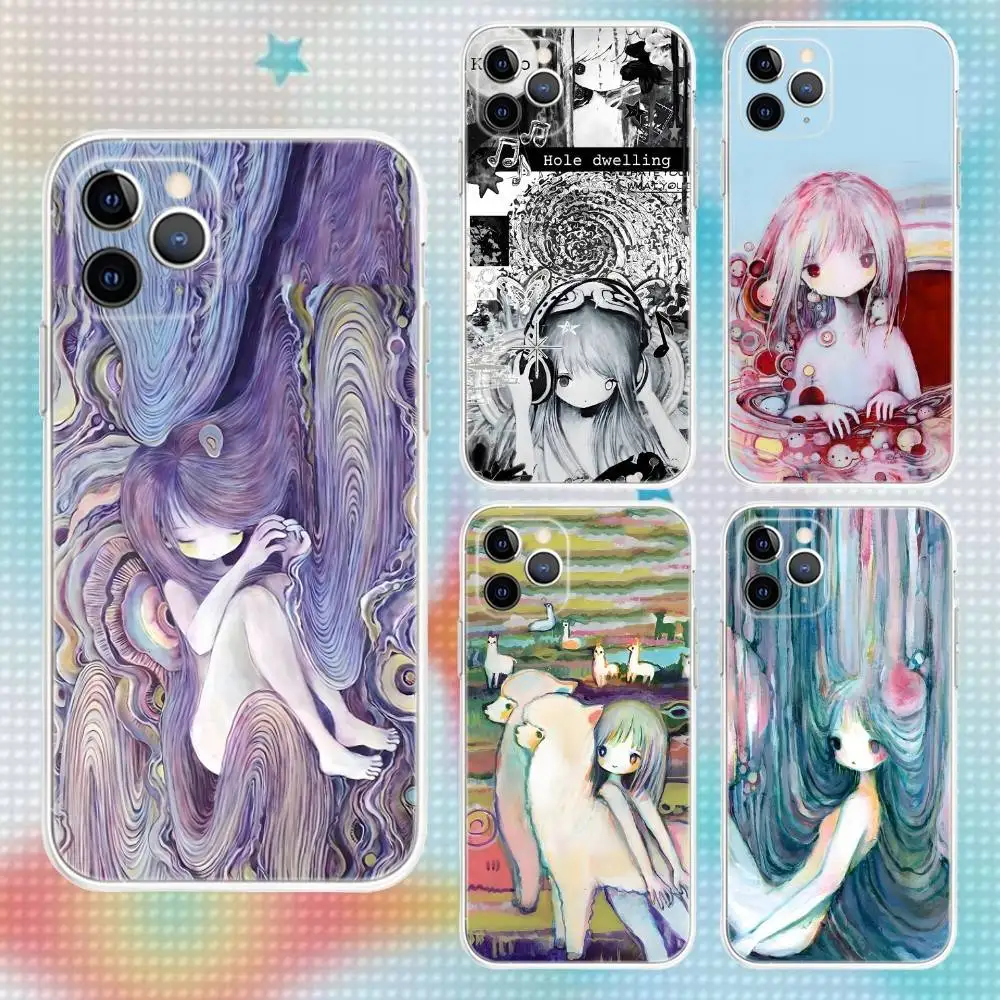 

KIKOU Art Paintings Phone Case For iPhone 16,15,14,13,12,11 Pro,Max,Plus,X,XS,XR,SE,Mini Transparent Silicone Soft