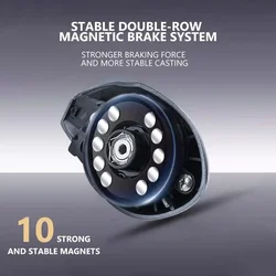 Carrete Mavllos ST Light Baitcaster, relación 7:1:1, carrete de aluminio, potencia de arrastre, 4KG, carrete de fundición de cebo de pesca de lubina de agua dulce