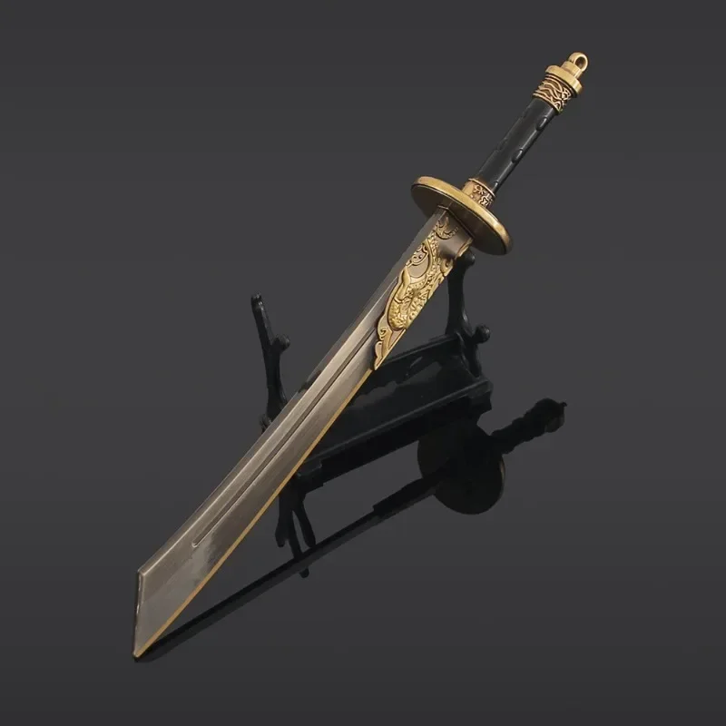 22cm novo vários armas de jogo modelo periférico inacvalado faca dupla liga modelo coleção ornamento artesanato presente aniversário brinquedo menino