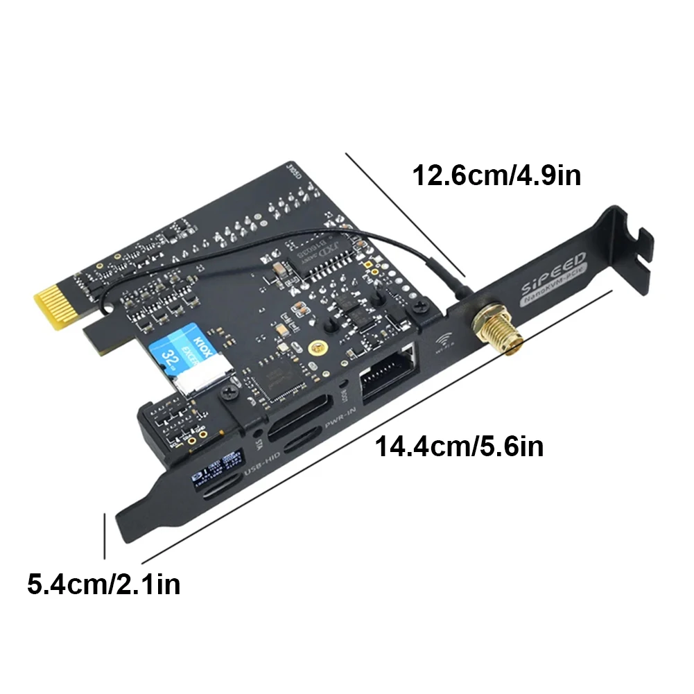 Sipeed NanoKVM-PCIe リモート コントロール/電源/デスクトップ メンテナンス サーバー ATX PC リモート コントロール DDR3 RISC-V 開発ボード