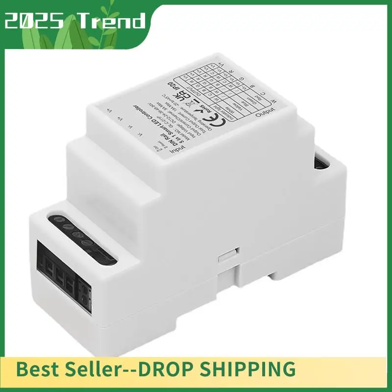 

DIN Rail 5 In1 Smart LED Controller RGB RGBW CCT 2.4G Light Strip Dimmer Zigbee3.0