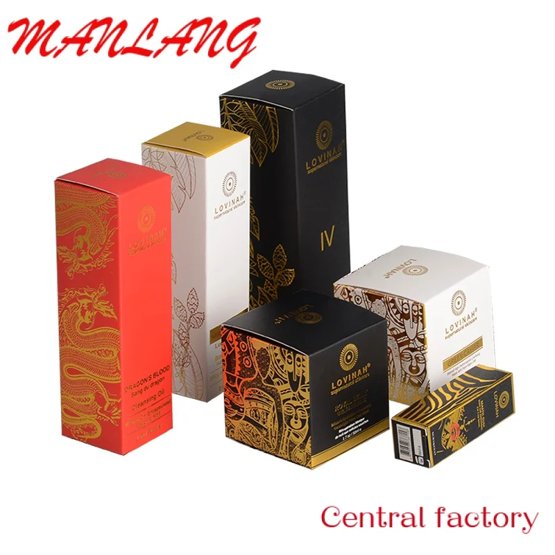 Custom  Eco Friendly Cosmetic Paper Boxes Custom White Cards Paper Makeup Lipstick Skincare Packaging Cosmetic Boxes