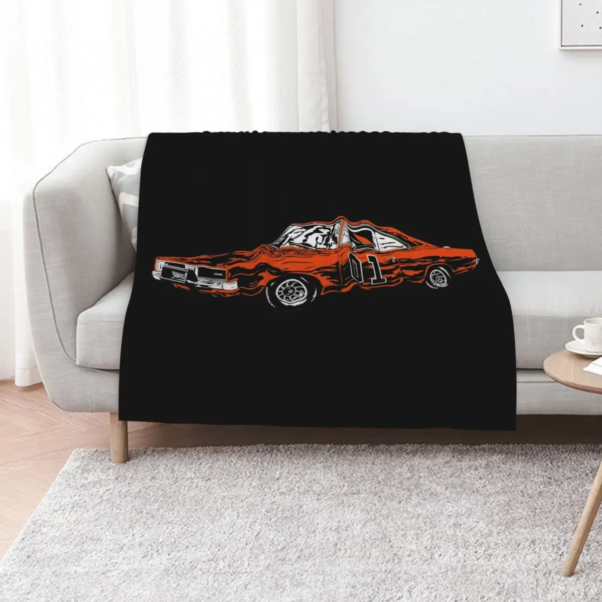 

The Dukes Of Hazzard General Lee Throw Blanket Beautifuls Decorative Sofas Decorative Sofa valentine gift ideas Blankets