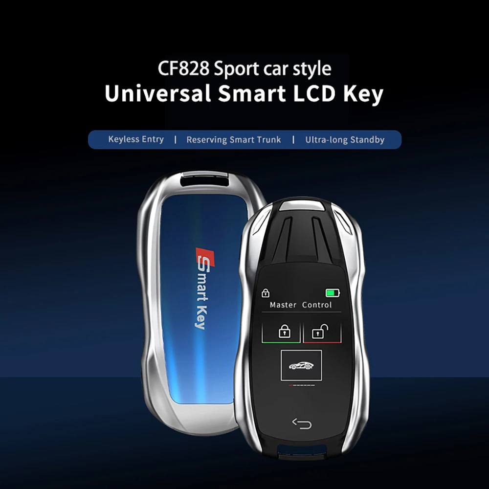 Universal Modified CF828 Smart Remote Key LCD Screen Key For BMW Benz Audi Porsche Lexus Kia Hyundai Nissan Renault Volvo Ford