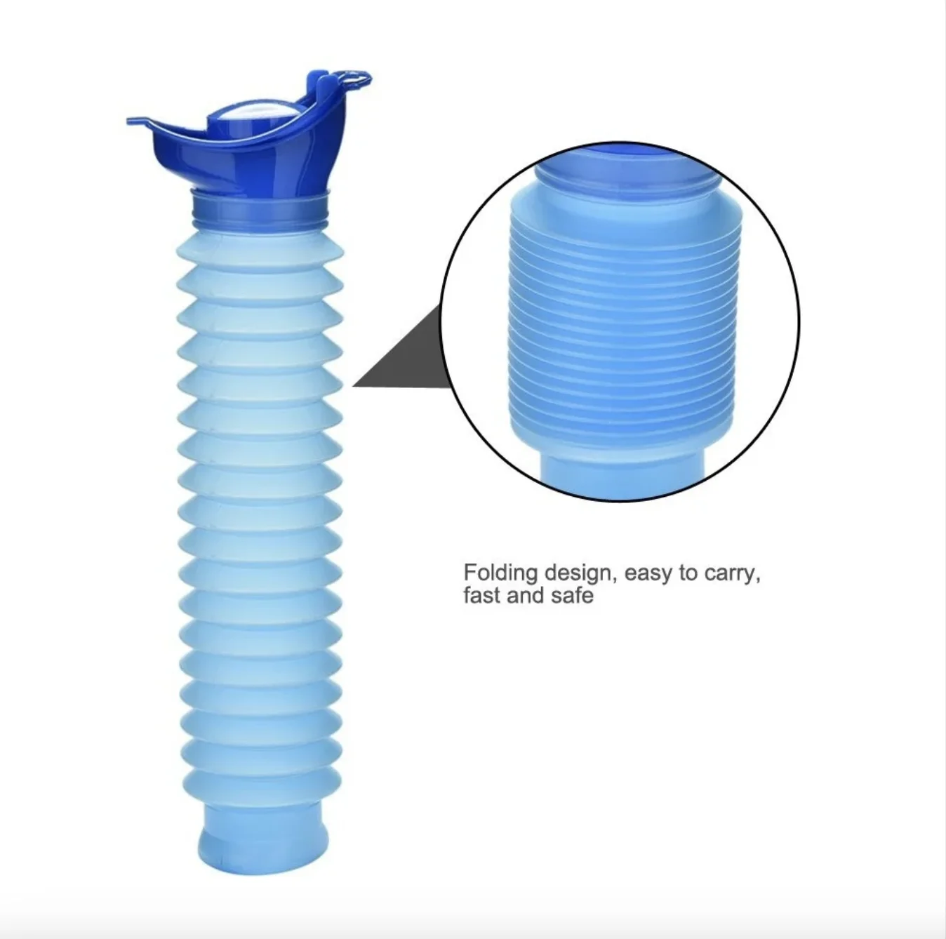 750ML Portable Standing Pee Bottle Shrinkable Adult Urinal Car Travel Outdoor Camping Women Kid Pee Bottle Auto Accessories