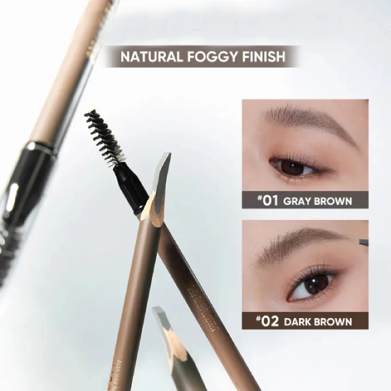 Judydoll lápiz de cejas moldeador doble cabeza moldeador de cabeza cejas naturales mate resistente al agua de larga duración