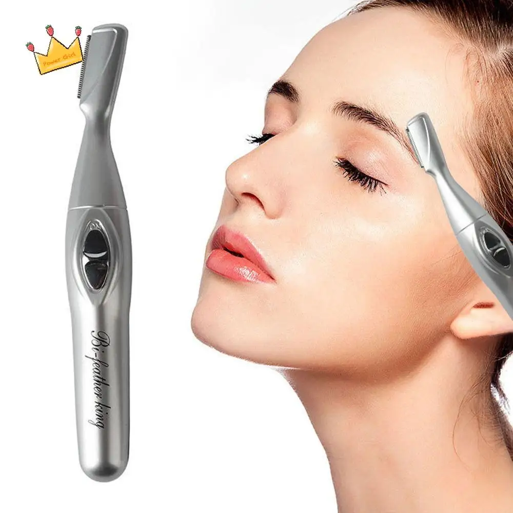 Eyebrow Comb Set for Neck Lips Body Arms Leg Facial Razor Electric Eyebrow Trimmer Hair Remover for Eyebrows Mini Epilator