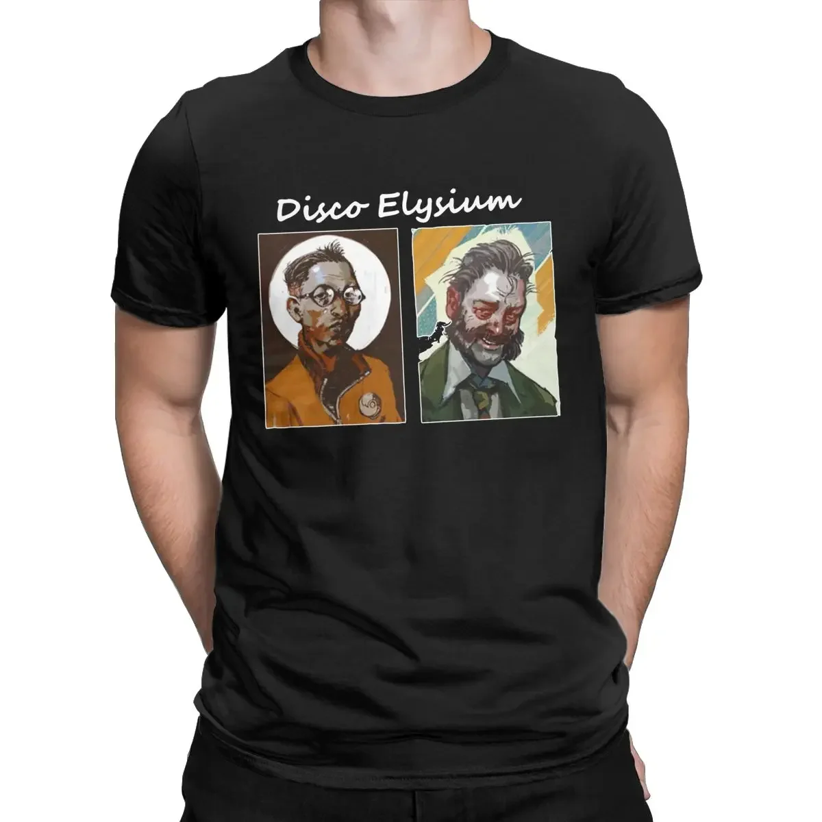 Disco Elysium Art lover kim kitsuragi 80s video game robert kurvtz Tee Shirt Short Sleeve O Neck T-Shirt Cotton Summer Clothing