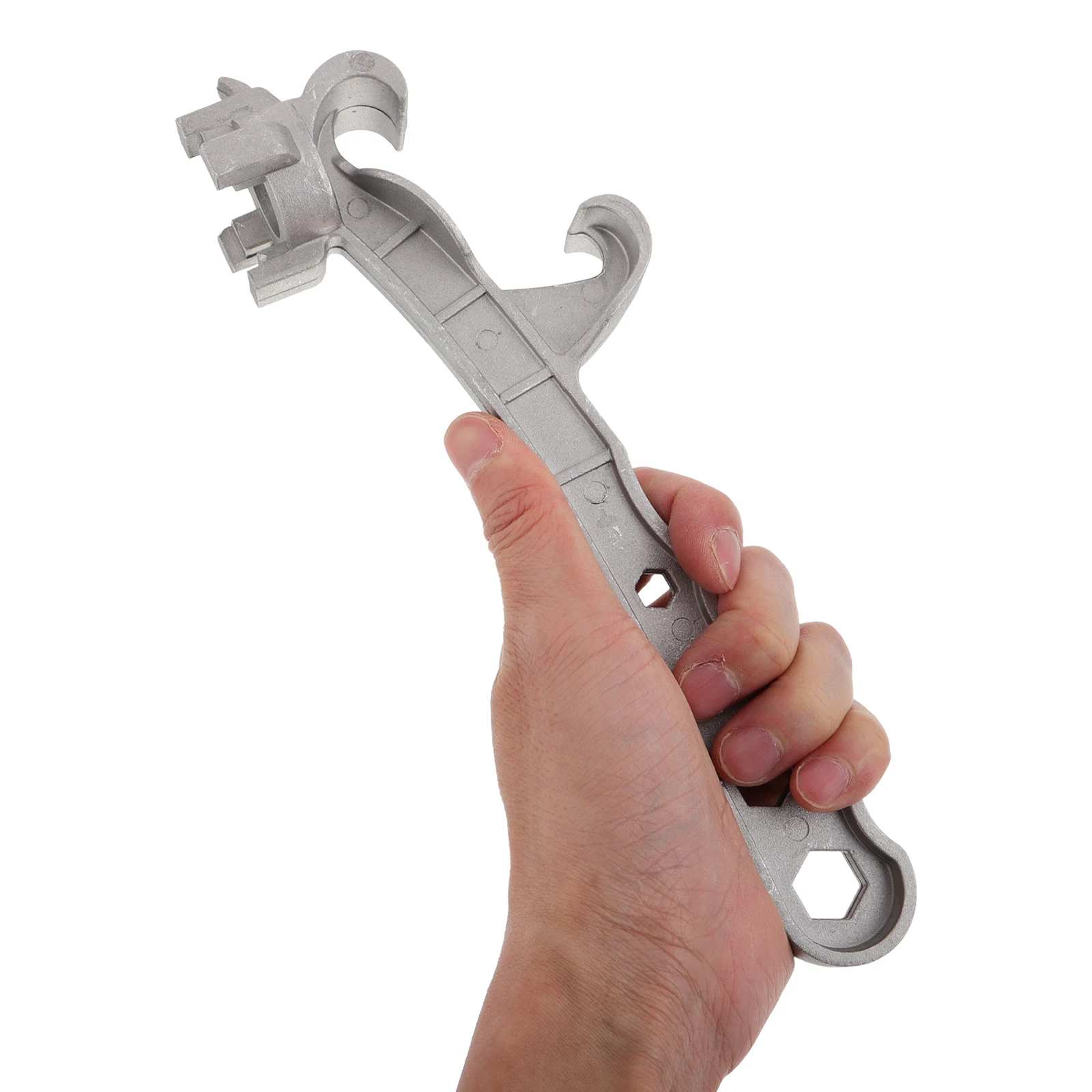 

Heavy Duty Opener Tool Aluminum Drum Bottle Lid Openers Bucket Wrench Portable Practical Garbage Disposal Wrench Use