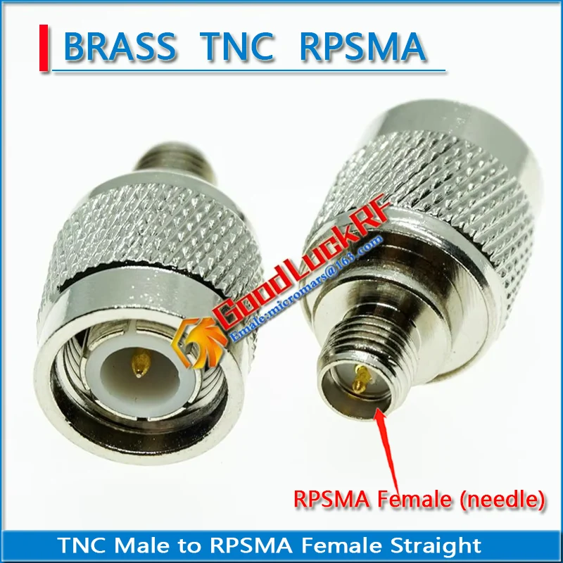 L12 TNC Male to RPSMA RP-SMA RP SMA Female Plug RPSMA - TNC Nickel Plated Straight Coaxial RF Connection Adapters