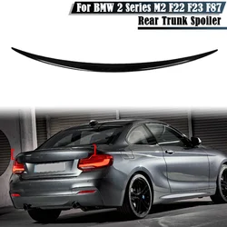 For BMW 2 Series M2 F22 F23 F87 M Carbon Look / Glossy Black Rear Trunk Lid Car Spoiler Wings Tuning Exterior Accessories